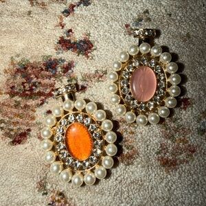 Elegant Pearl and Crystal Brooches